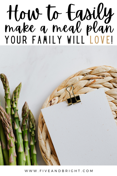 Simple Meal Planning with Family Favorites Meal Planning List