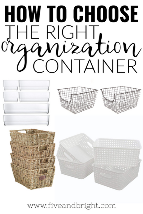 Organization Containers: How to pick the right one