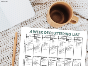 Cleaning Planner Template, Decluttering checklist, home cleaning list, Cleaning schedule Template, Instant Download digital file